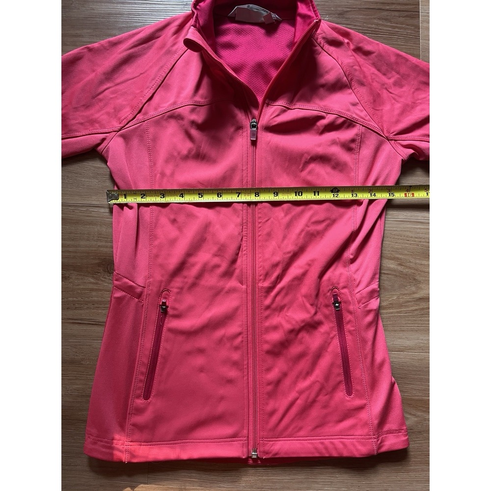 Athleta‎ Womens sz XXS Coral Half Mile Full Zip Athletic Jacket Back dye cut - Picture 8 of 8